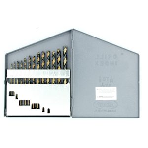 13PC Fractional Black & Gold Jobber Drill Bit Set