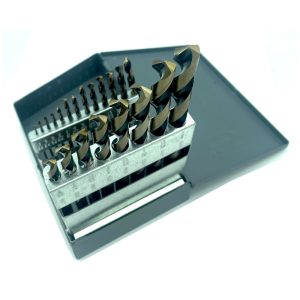 21PC Fractional Black & Gold Jobber Drill Bit Set