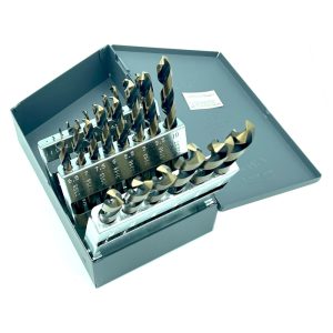 25PC METRIC Black & Gold Jobber Drill Bit Set