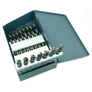 26PC LETTERED Black & Gold Jobber Drill Bit Set