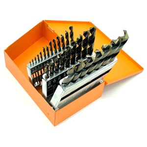 29PC Fractional HSS Black & Gold Jobber Drill Bit Set (ORANGE)