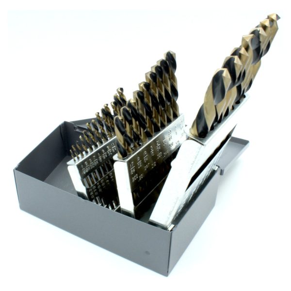 29PC Fractional LEFT HAND Jobber Drill Bit Set