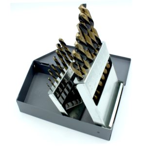 15PC Fractional LEFT HAND Jobber Drill Bit Set