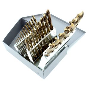29PC Fractional COBALT Jobber Drill Bit Set