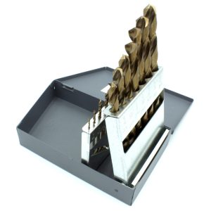 15PC Fractional COBALT Jobber Drill Bit Set