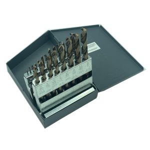 21PC Fractional COBALT Jobber Drill Bit Set (up to 3/8")